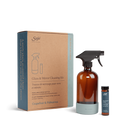 Saje Glass and Mirror Cleaning Kit Plant Based Extract Bottle 16.9 fl.oz NEW