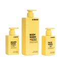 Tooletries Face Body Beard Wash Trio