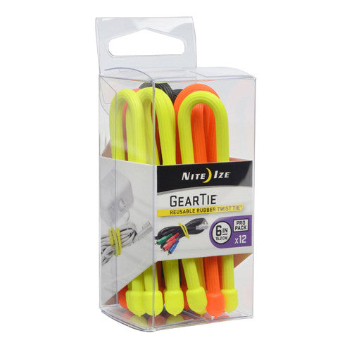 Gear Tie ProPack 6" - Assorted 12-pk - GhillieSuitShop