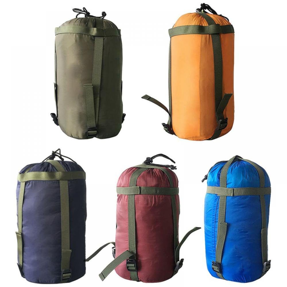 Outdoor Lightweight Waterproof Sleeping Bag, Compression Sack Clothing Sundries Drawstring Storage Pouch for Backpacking, Camping, Hiking