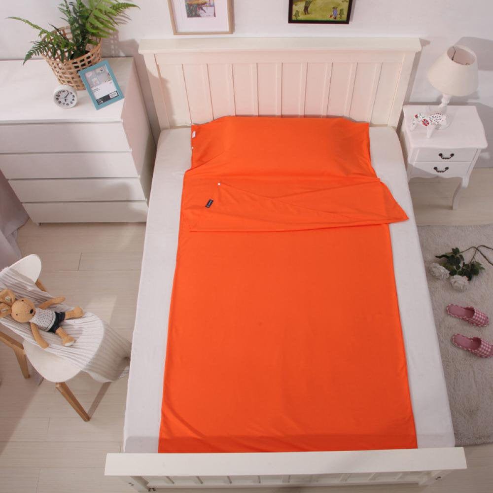 Sleeping Bag Lined with Cotton Camping Travel Sheets Sleeping Bag Adult Dormitory Outdoor Picnic Plane Train-Light and Warm and Washable, Suitable for Hiking.