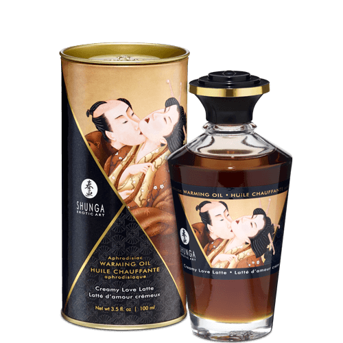Warming Massage Oil Love Latte 3.5 Oz Intimates Adult Boutique